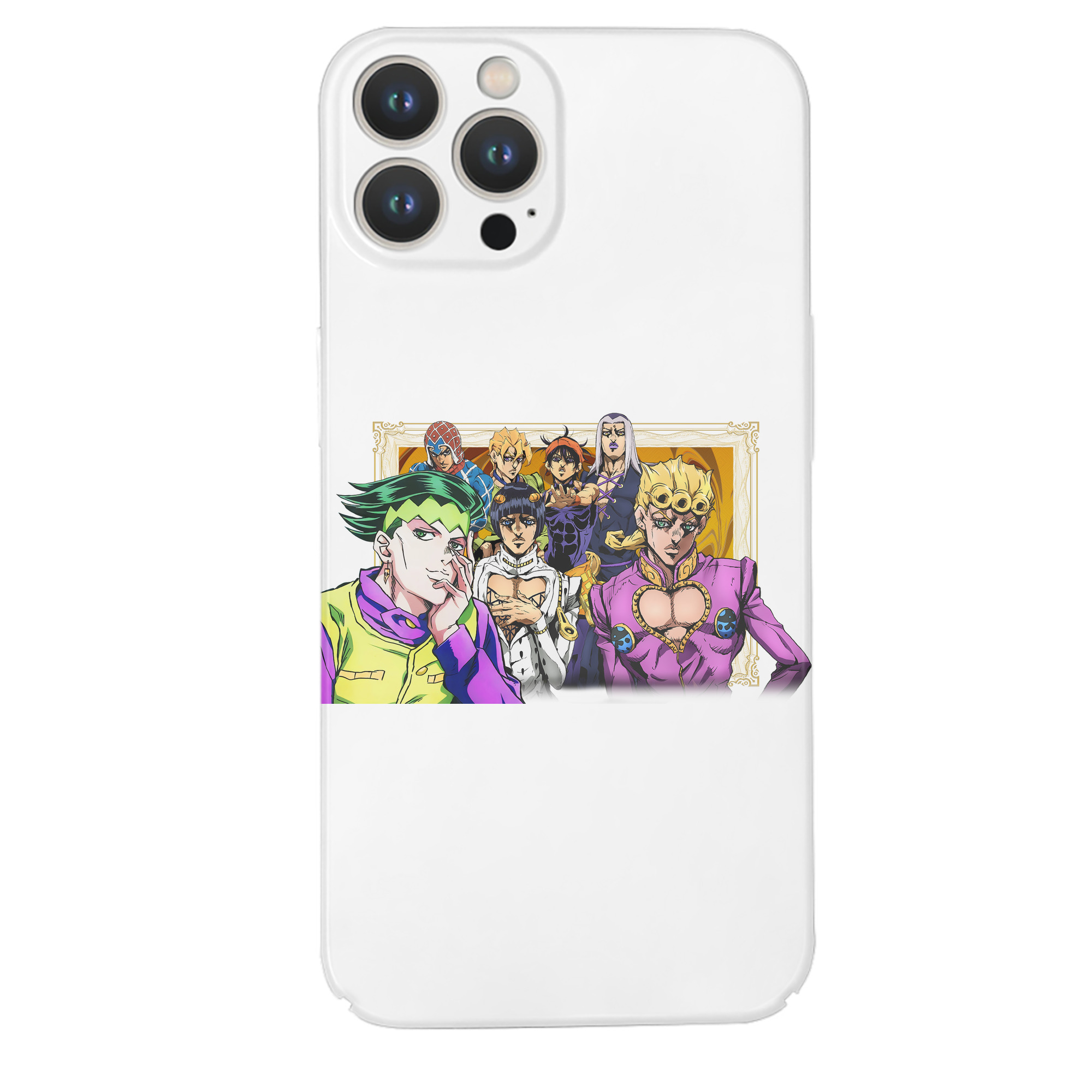 （画像用） ジョジョの奇妙な冒険 ジョルノ?ジョバァーナ JoJo's Bizarre Adventure Giorno Giovanna 【iPhone 14シリーズ対応】ハードケース